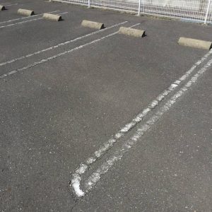 駐車場の白線🅿　8月